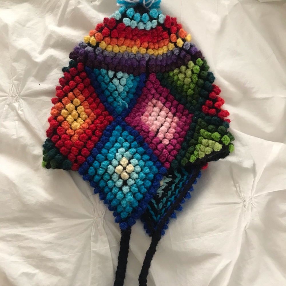 Bright colorful hat!